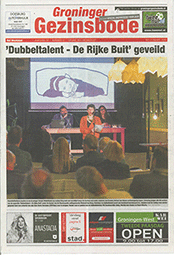 23 maart Tit Zaadnoordijki voorop de Groninger Gezinsbode