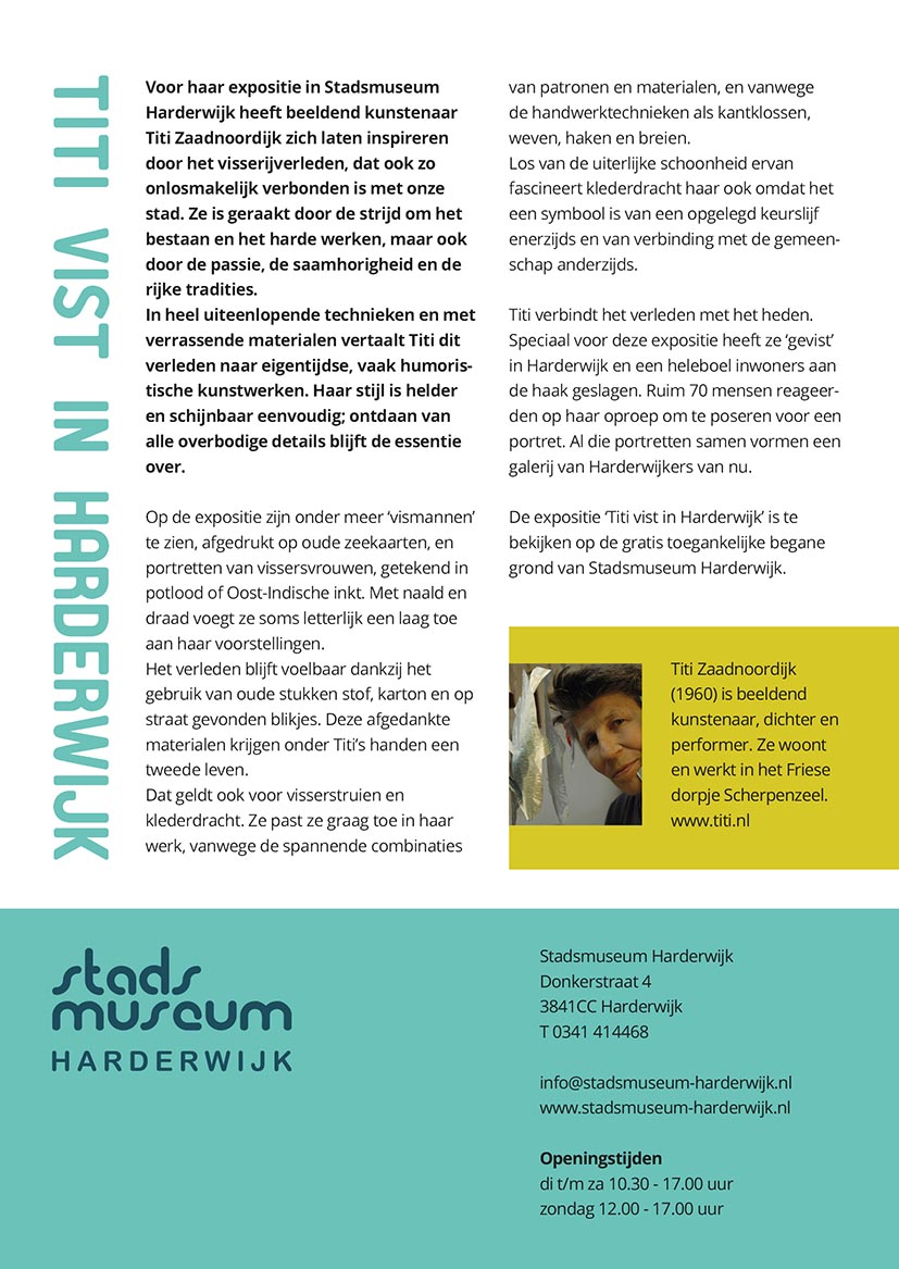 Tekstkant flyer Titi vist in Harderwijk