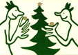 kerstboom met gouden ballen