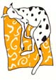 gestippelde hond