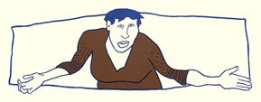 zwangere vrouw in stip-streepshirt