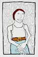 vis uit een serie handenfiguren