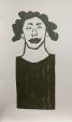 portret met groene krullen
