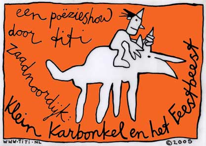 affiche voor Klein Karbonkel en het Feestbeest