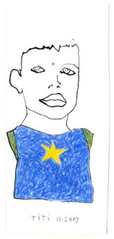 blauwe ster