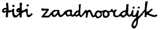 Titi Zaadnoordijk, beeldend kunstenaar, dichter en performer